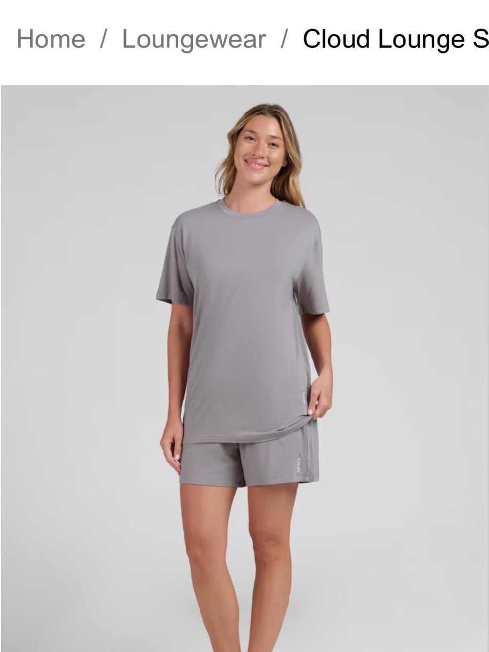 Comfrt Cloud Lounge Two-Piece Set – Steel – XL 🩶